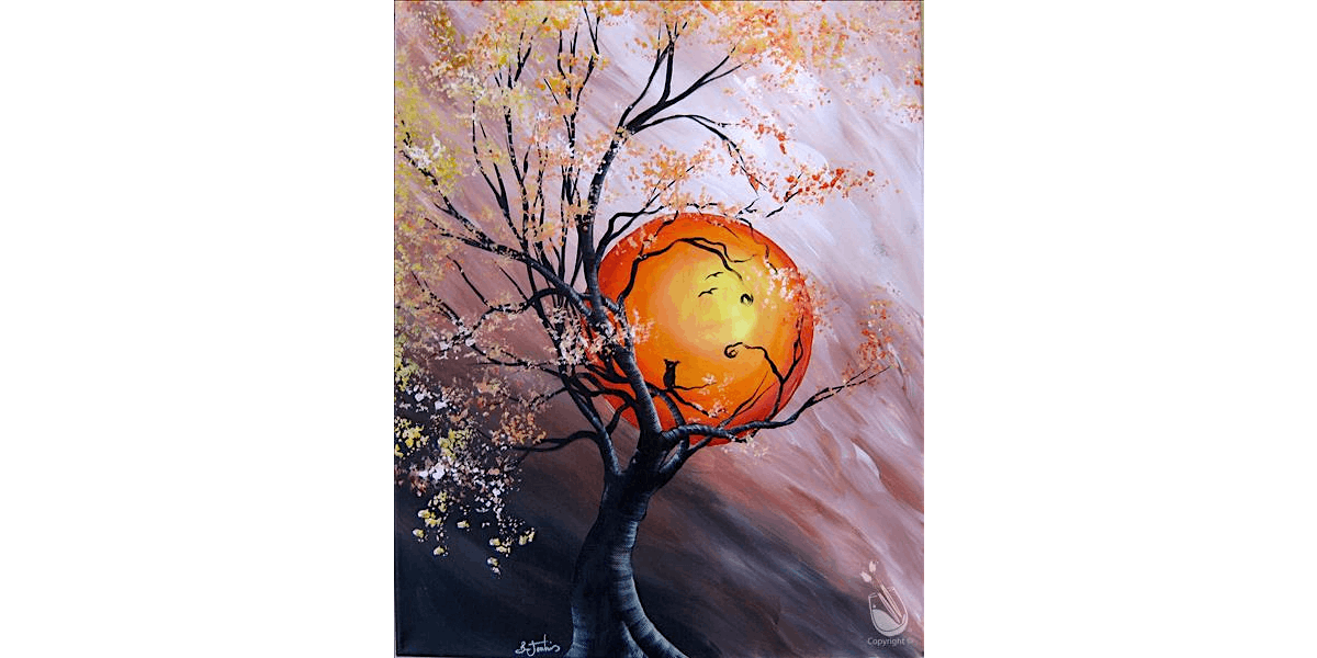 Golden Harvest Moon - Paint and Sip in Denver | Classpop!™, 3 January | Event in Denver | AllEvents