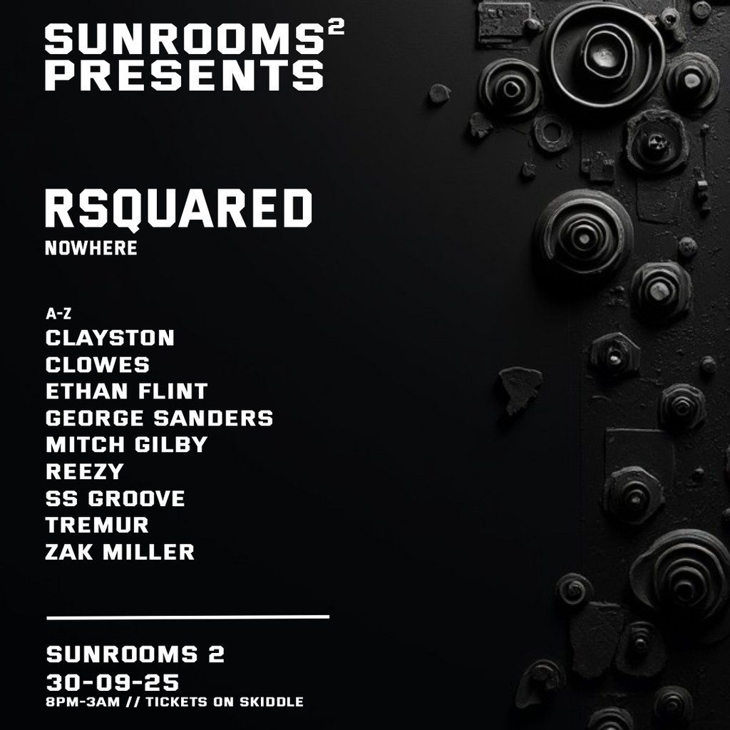 Sunrooms presents - Rsquared, 30 August | Event in Southend-on-Sea | AllEvents