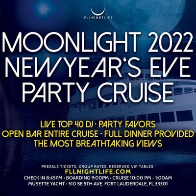 New year's eve at the manor fort lauderdale 2022 2022 Fort Lauderdale New Years Eve Party - Pier Pressure Moonlight Cruise, Musette Yacht, Fort