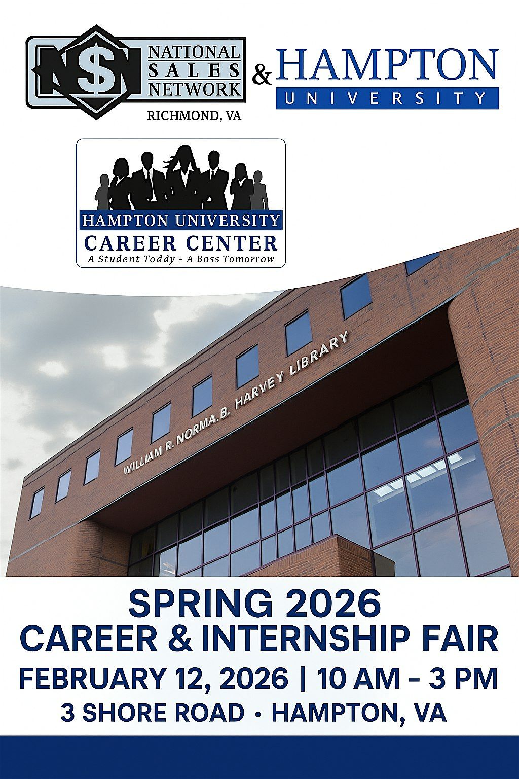 NSN Richmond at Hampton University 2026 Spring Career Fair, 12 February | Event in Hampton | AllEvents