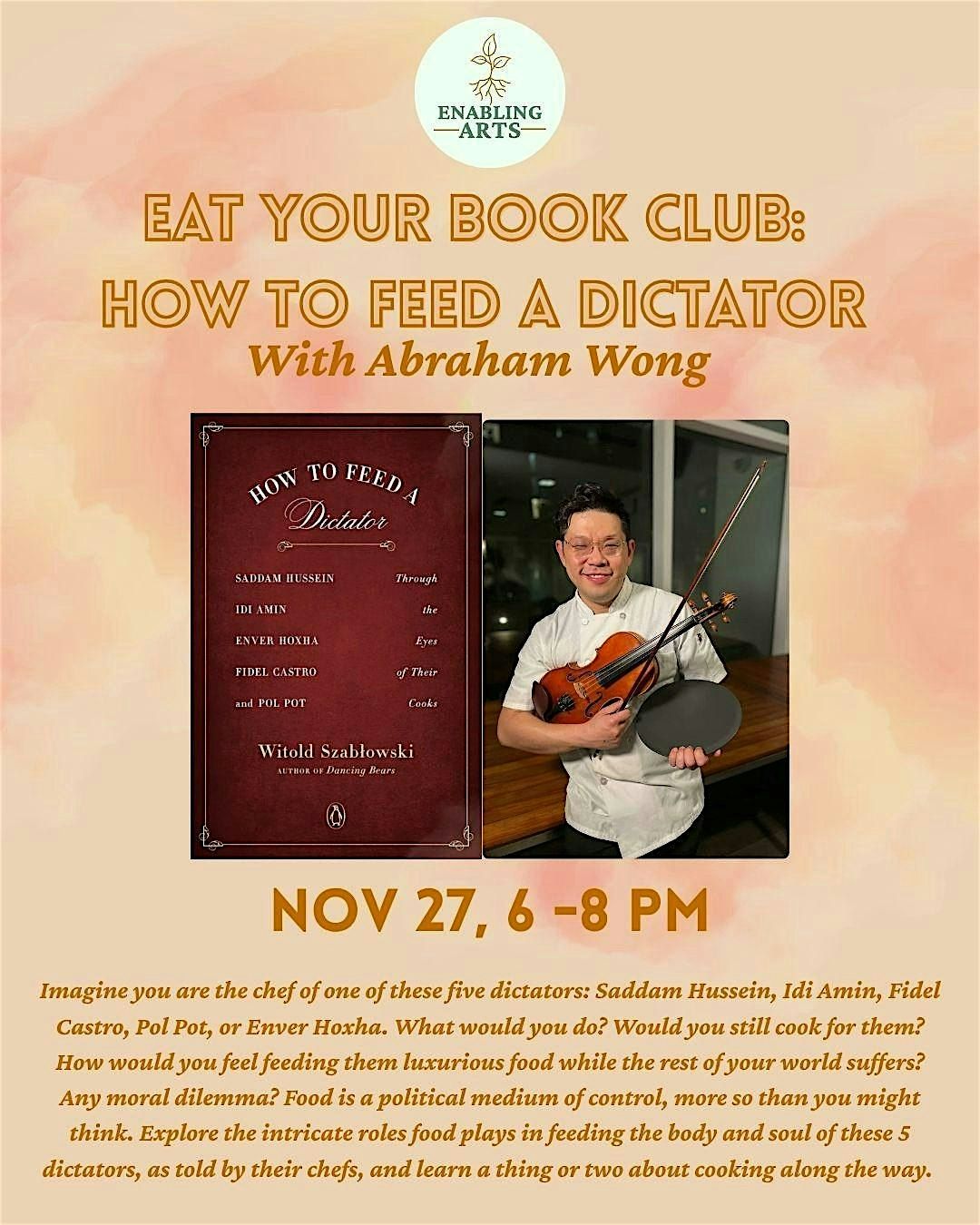 Eat Your Book Cub: How to Feed a Dictator, 27 November | Event in Vancouver | AllEvents