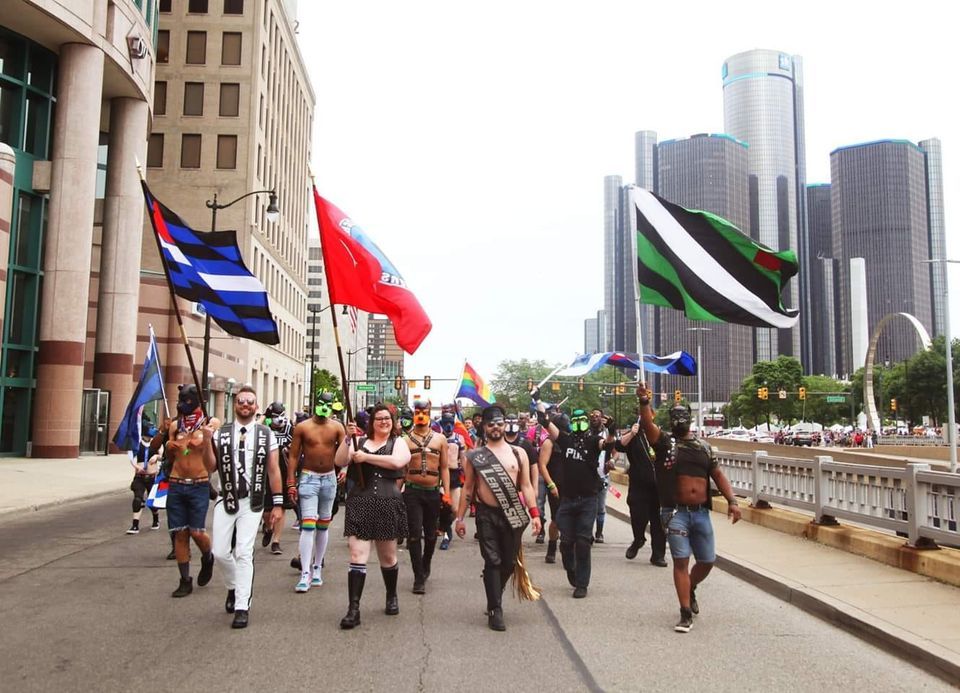 MotorCity Pride Parade Leather Contingent, Philip A. Hart Plaza