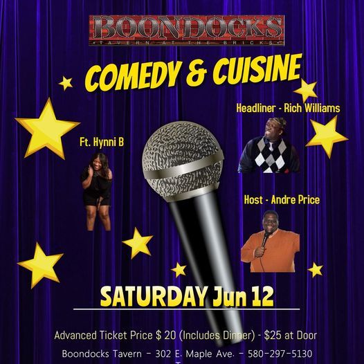 Comedy Cuisine Trouver Des Billets Enid June 12 2021 Allevents In 2021 Christmas Craft Shows Around Enid, Ok
