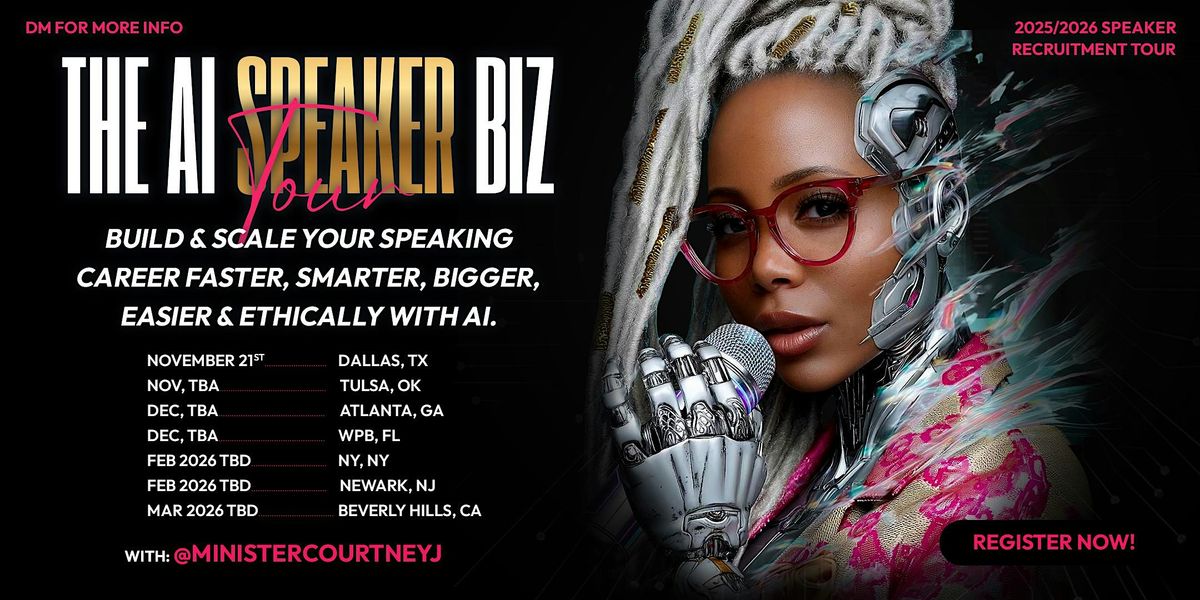 A.I. SPEAKER  BIZ  RECRUITMENT & TRAINING TOUR - WE NEED SPEAKERS, 4 December | Event in Atlanta | AllEvents