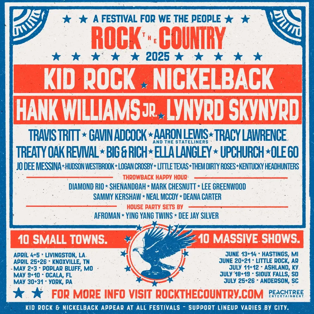 Rock The Country - Little Rock (Saturday Pass) with Kid Rock, Travis Tritt, and more!, 21 June | Event in Little Rock