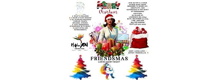 Friendsmas Ladies Paint Night, 28 December | Event in Lawrence | AllEvents