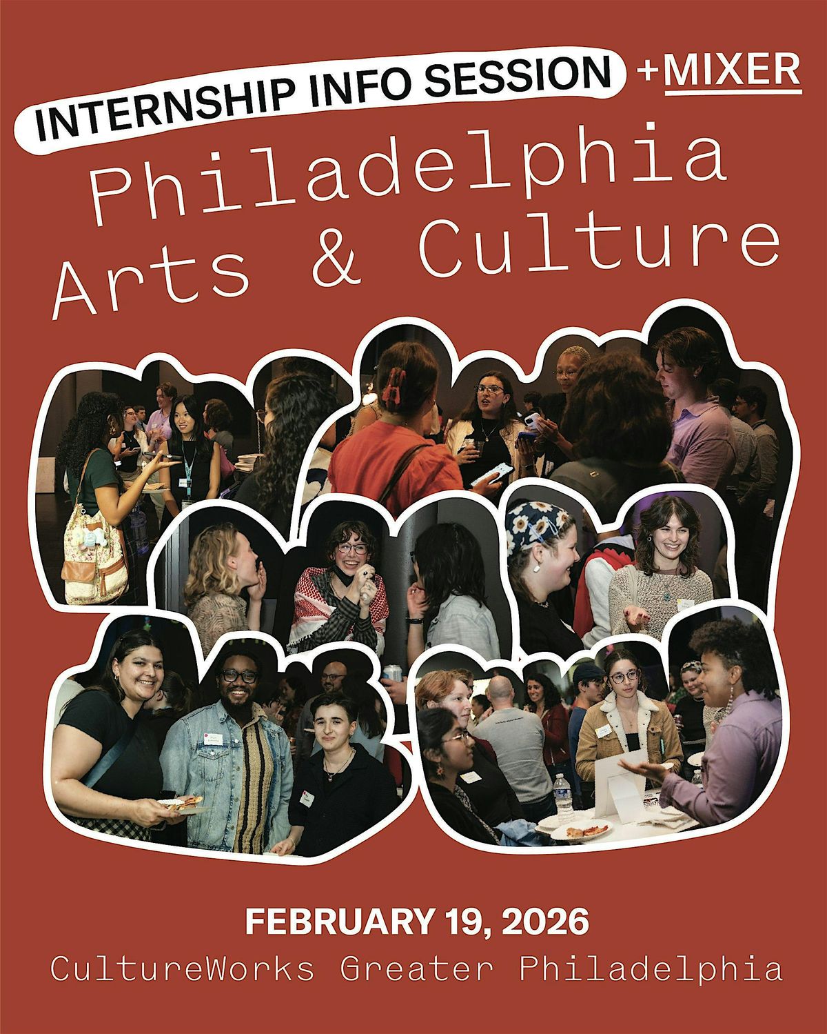 Philadelphia Arts and Culture Internship Info Session + Mixer, 19 February | Event in Philadelphia | AllEvents