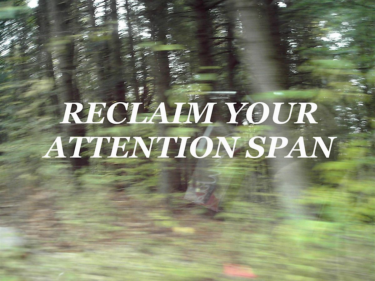 RECLAIM YOUR ATTENTION SPAN! Workshop series, 31 December | Event in San Francisco | AllEvents