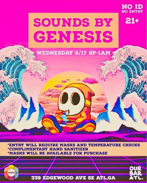 Sounds by DJ Genesis at Our Bar ATL Wednesday, June 17!, OUR BAR ATL, Atlanta, 17 June to 18