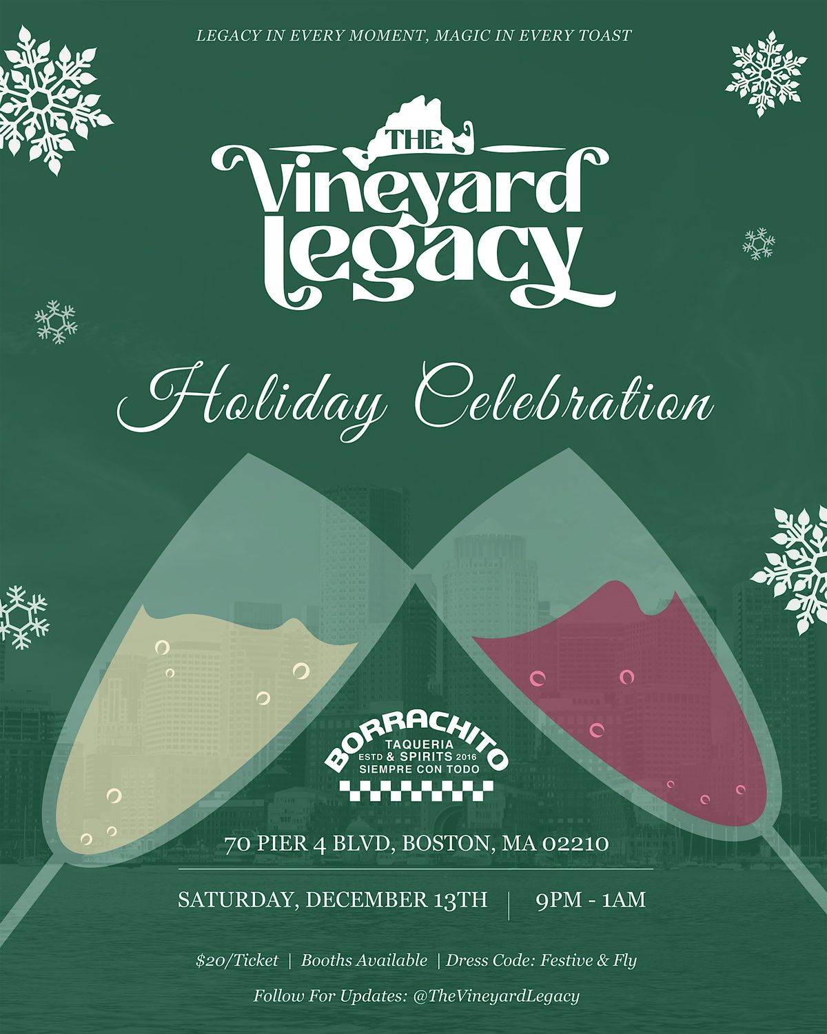 Vineyard Legacy Holiday Celebration, 13 December | Event in Boston | AllEvents