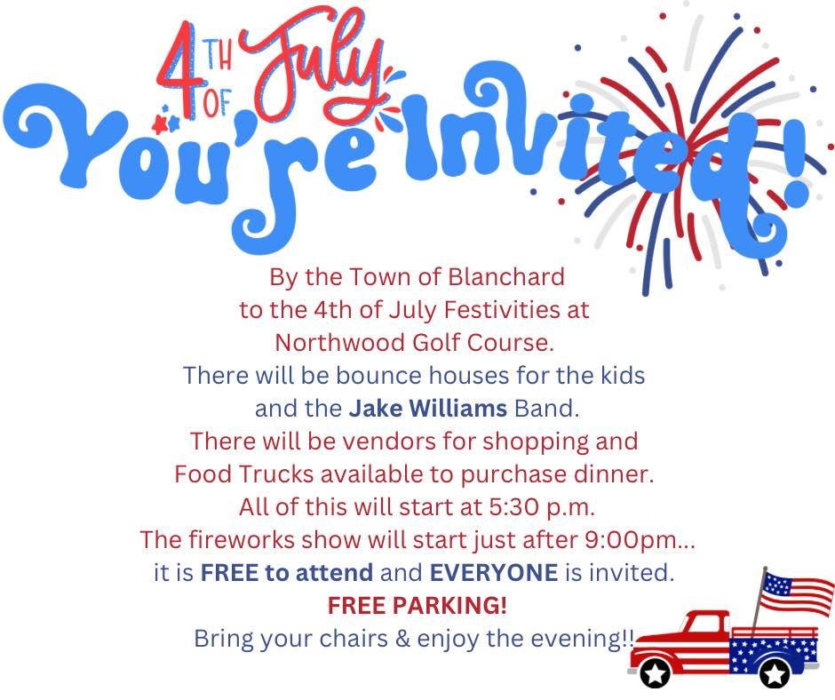 Town of Blanchard 4th of July Festivities, Northwood Hills Golf Club