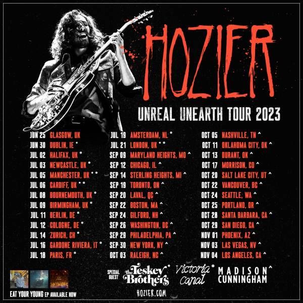 Hozier Toronto Tickets, 10 September | Event in North York | AllEvents