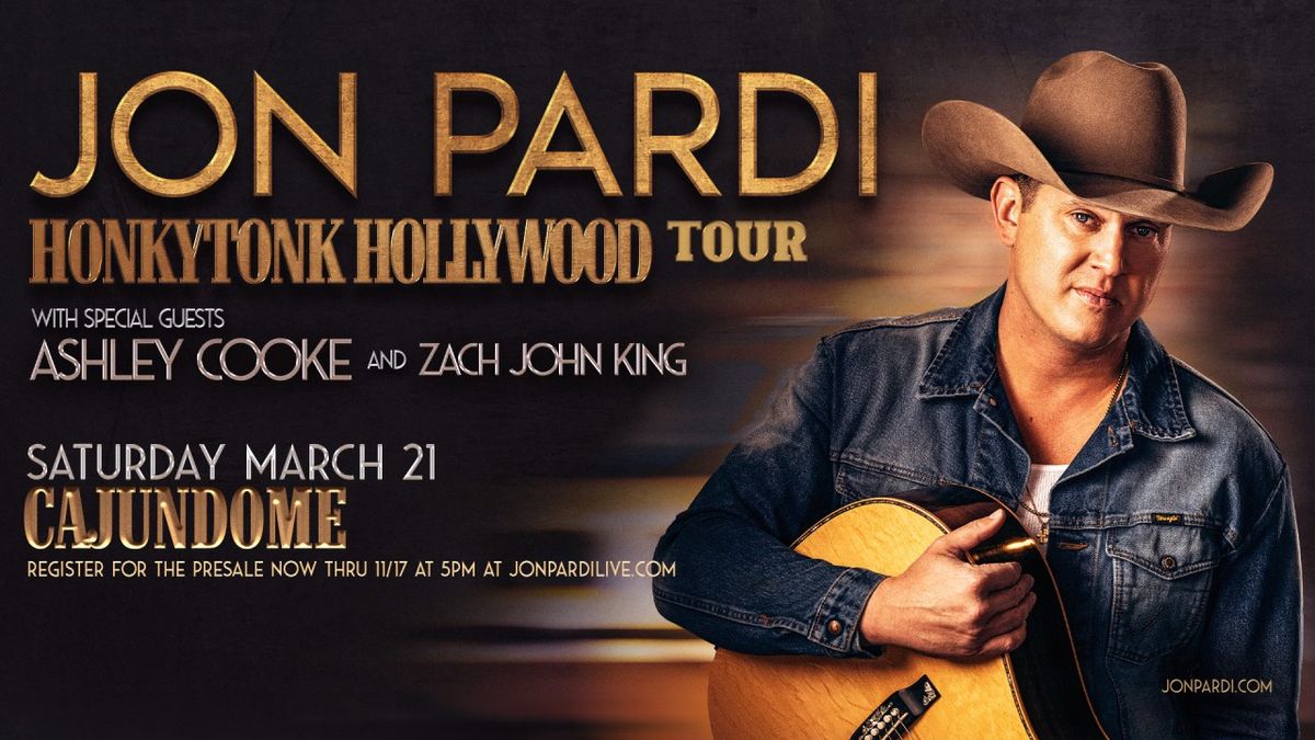 Jon Pardi with Ashley Cooke and Zach John King, 22 March | Event in Lafayette | AllEvents