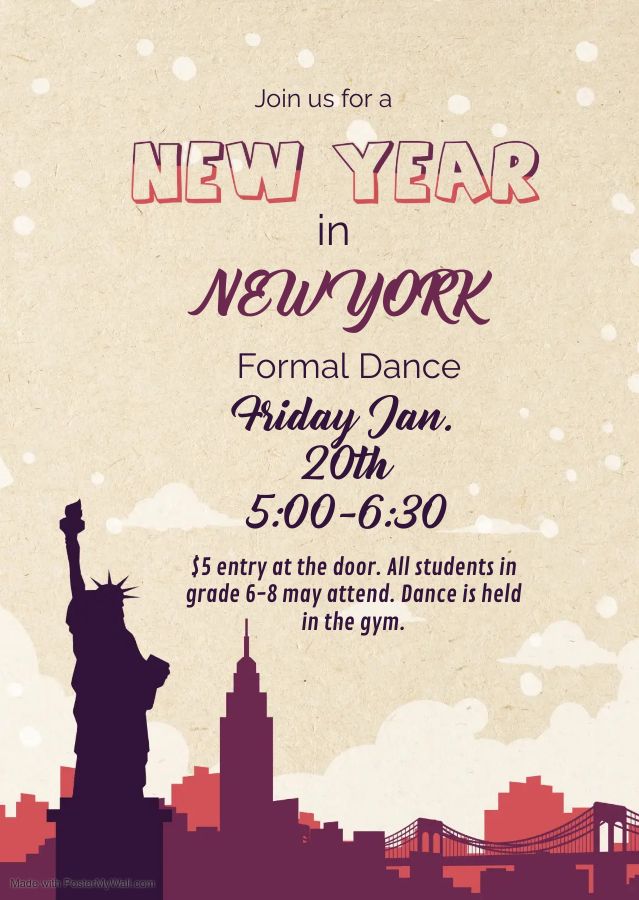 Middle School Dance New Year in New York, West Ridge Academy Charter