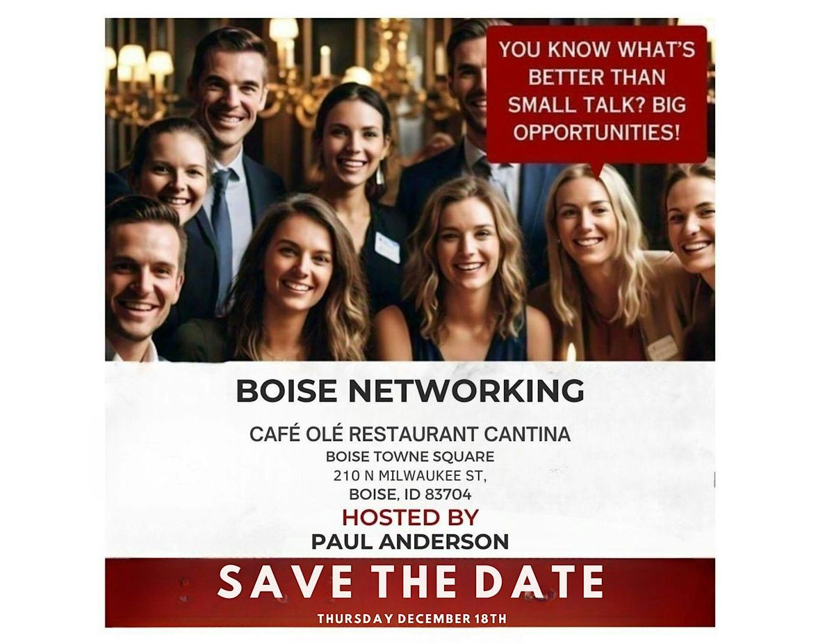 Network Boise December Mixer, 18 December | Event in Boise | AllEvents