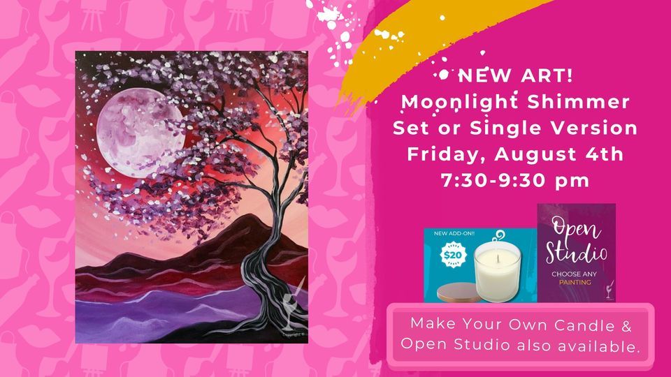 New ArtMoonlight ShimmerDIY Scented Candles & Open Studio are also