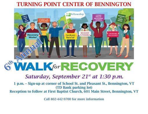 6th Annual Walk For Recovery At Turning Point Center Of Bennington