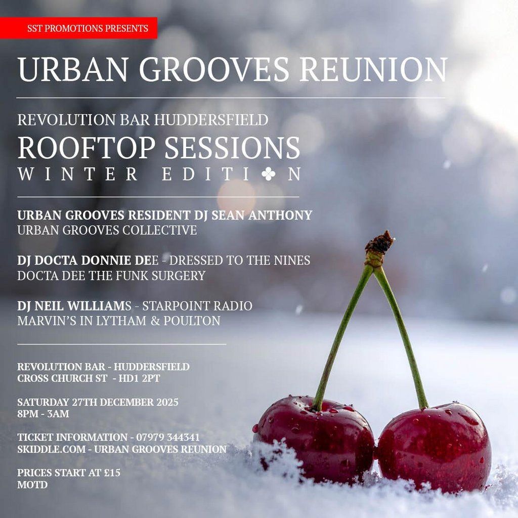 Urban Grooves Reunion - Rooftop Sessions Winter Edition, 27 December | Event in Huddersfield | AllEvents