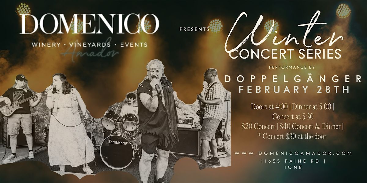 2026 Winter Concert Series at Domenico Winery Amador - February