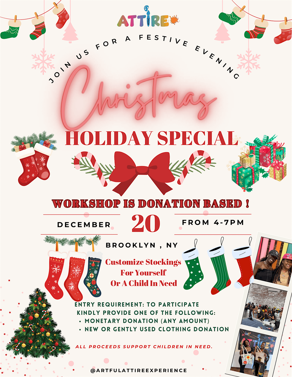 Artful Attire: Creative Holiday Special, 20 December | Event in Brooklyn | AllEvents