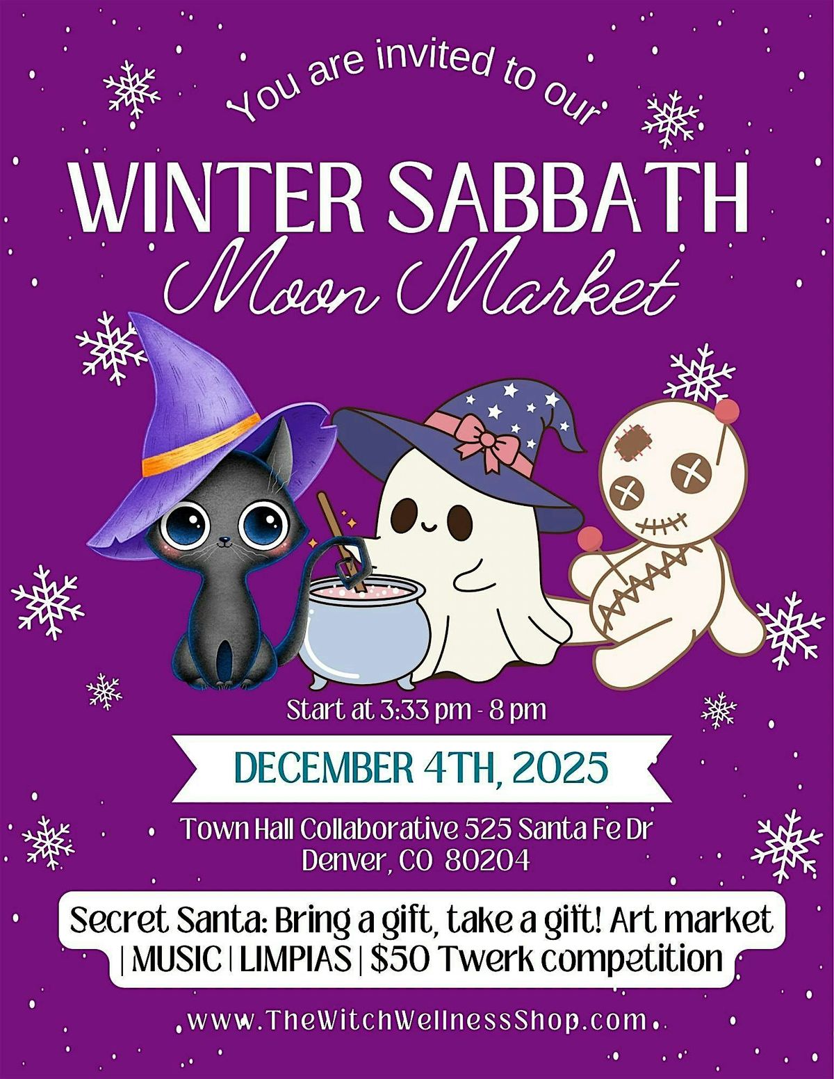 Full Moon Market | Free Event | Vision Boards | Vendors | $50 twerk contest, 4 December | Event in Denver