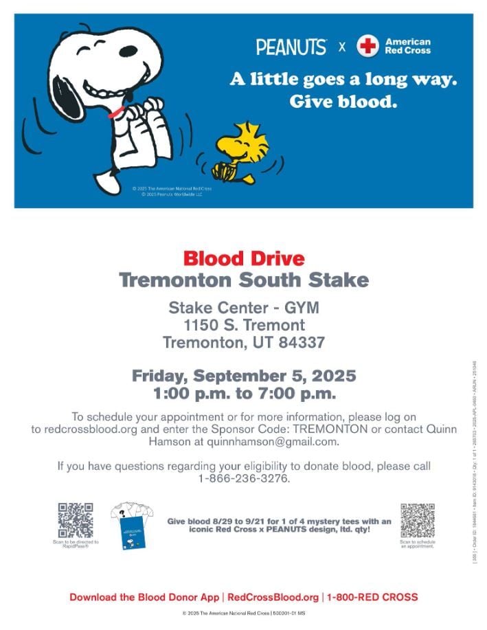 Blood Drive, 5 September | Event in Tremonton | AllEvents