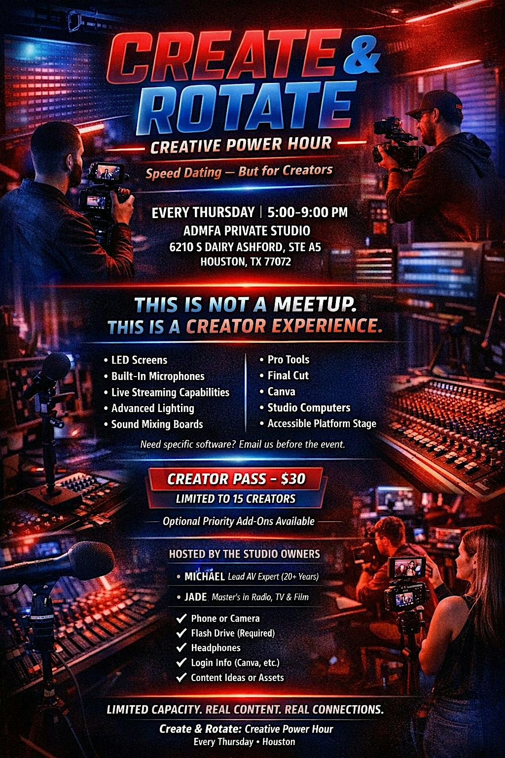 Create & Rotate: Creative Networking ( Speed Dating for Content Creators)