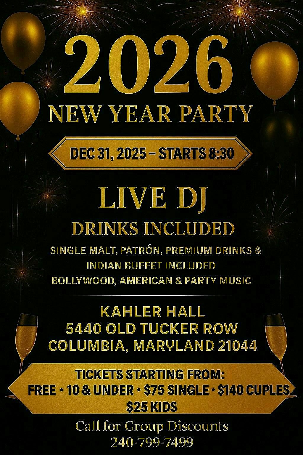 New Years Eve Party!, 31 December | Event in Columbia | AllEvents
