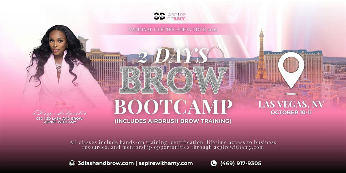 Brow Bootcamp Certification – Las Vegas, NV (Oct 10-11,  2026), 10 October | Event in Las Vegas | AllEvents