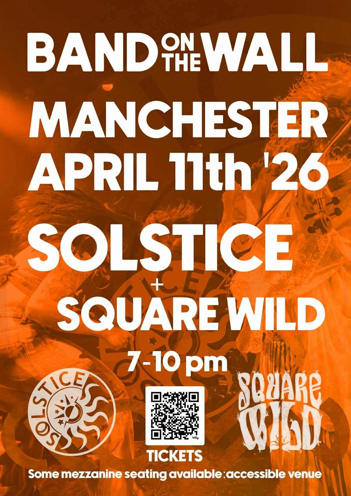 Solstice + Square Wild at Band On The Wall, 11 April | Event in Manchester | AllEvents