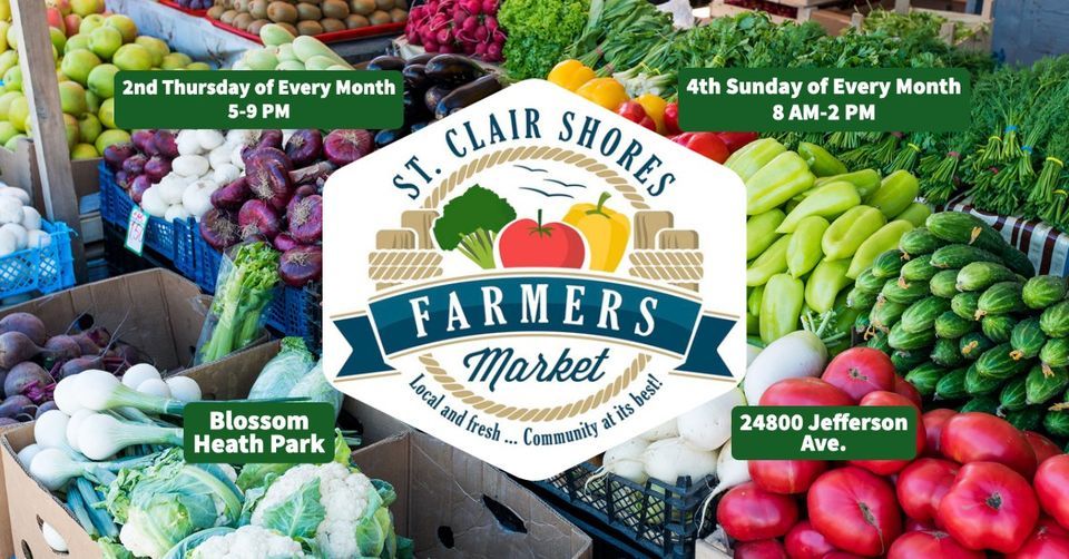 The Farmers Market in St. Clair Shores, Blossom Heath Park, Harper