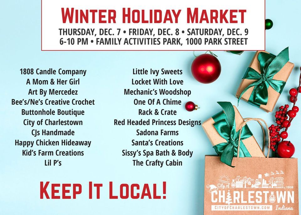 Winter Holiday Market Dec. 79 Weekend, 1000 Park Street, Charlestown