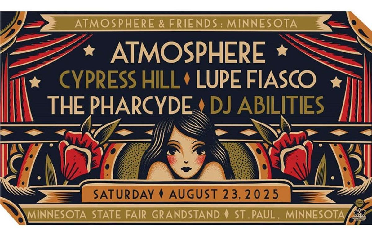 Atmosphere, Cypress Hill, Lupe Fiasco, The Pharcyde, and DJ Abilities, 23 August | Event in Saint Paul | AllEvents