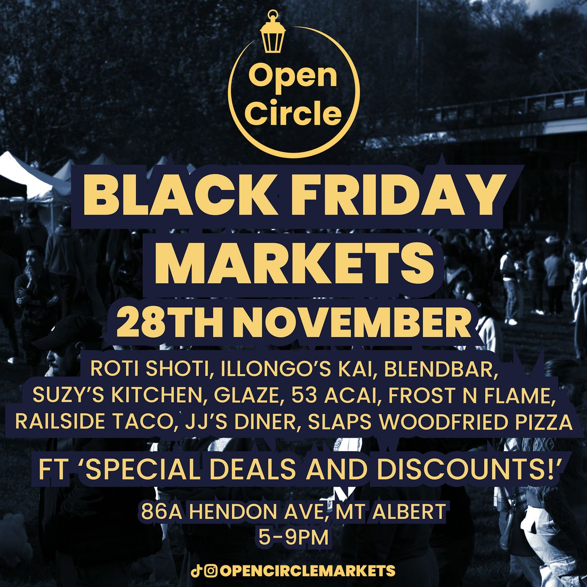 OPEN CIRCLE PRESENTS : BLACK FRIDAY MARKETS, 28 November | Event in Auckland | AllEvents