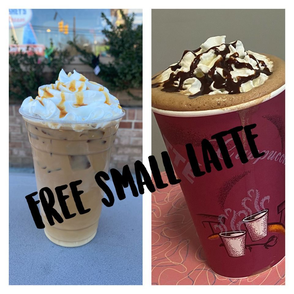 Free Derby Coffee Latte, Hopper's Poppers Roxboro, January 19 2024 AllEvents.in