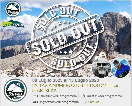 L’ALTAVIA NUMERO 2 DELLE DOLOMITI con STARTREKK, 8 July | Event in Brixen | AllEvents.in
