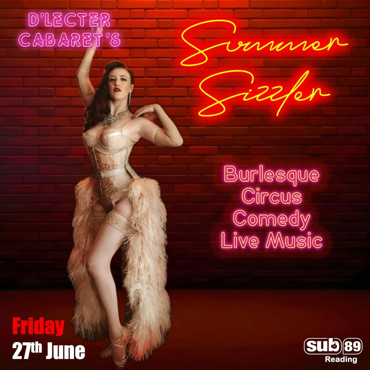 D'Lecter Cabaret Summer Sizzler, 27 June | Event in Reading | AllEvents
